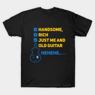 Just me and old guitar, musician funny gift T-Shirt